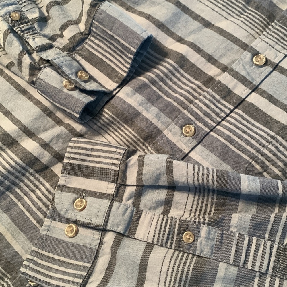 Eddie Bauer Classic Fit Striped Cotton Button Down Collared Shirt Size T3XL EUC - Picture 8 of 9